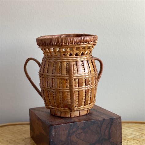 Bamboo Basket Wall Decor - Etsy