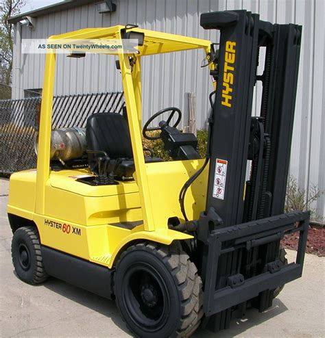 Hyster Model H60xm (2002) 6000lbs Capacity Dual Fuel Pneumatic Tire ...