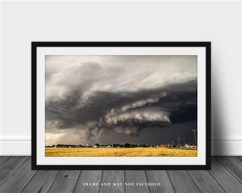 Storm Photography Print Picture of Supercell Thunderstorm - Etsy