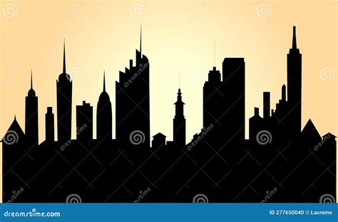 City Outline Concept Illustration Stock Vector - Illustration of white ...