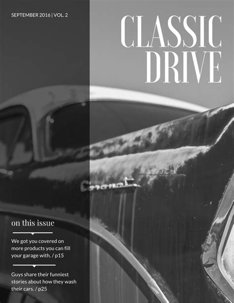 Free and customizable car magazine cover templates | Canva