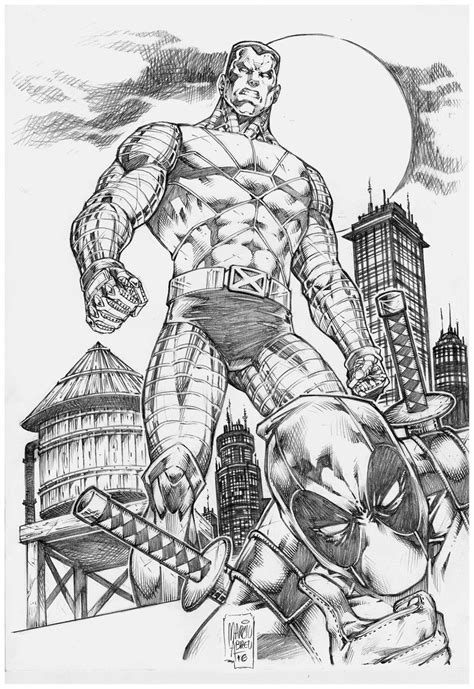 Deadpool Colossus | Comic book artwork, Colossus marvel, Comic books art