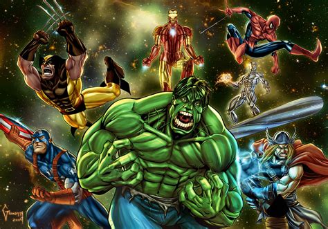 Epic Avengers HD Wallpaper: Thor, Hulk, Iron Man & More