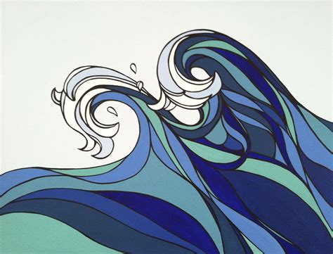 make waves | Wave art, Surf art, Wave painting