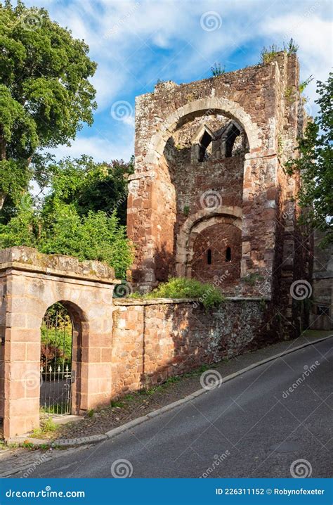 EXETER, DEVON, UK - August 3 2021: Exeter Castle Ruin Viewed from ...