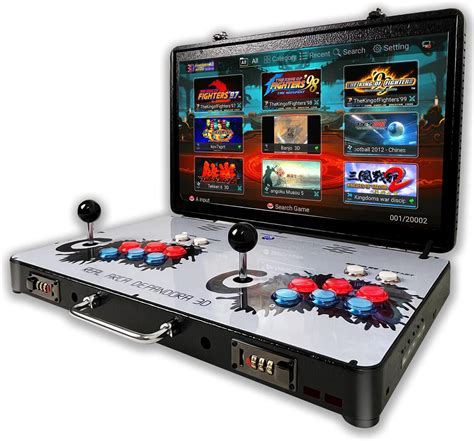 Amazon.com: WYGAMING Portable 20000 in 1 Metal Box 3D Arcade Game ...