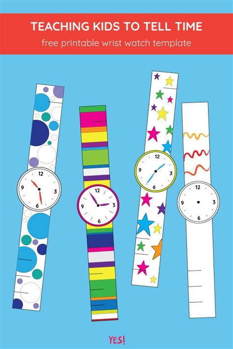 Printable Paper Watch Template for Kids - YES! we made this | Creative ...