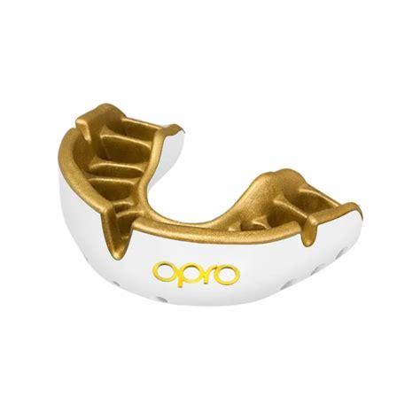 OPRO Self-Fit GEN4 Gold Mouthguard - White/Gold