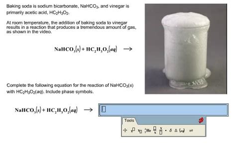 Sodium Bicarbonate And Acetic Acid