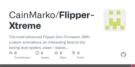 GitHub - CainMarko/Flipper-Xtreme: The most advanced Flipper Zero ...