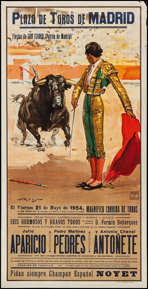 Movie Posters:Miscellaneous, Spanish Bullfighting Posters (Ortega ...