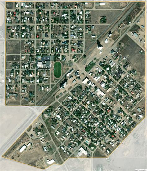 Map of Big Sandy town, Montana