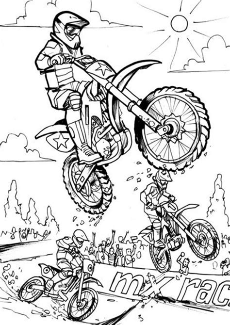 Free & Easy To Print Motorcycle Coloring Pages | Coloring pages for ...