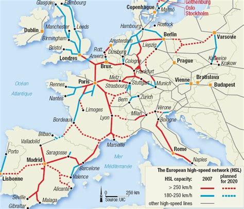 Europe Fast Train Map – Topographic Map of Usa with States