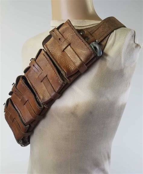 M1900 Swedish Mauser Leather Ammo Belt Bandolier Pouch early 20th ...