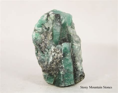 Raw Emerald Crystal in Matrix, Natural Rough Emerald, Collector Rock ...