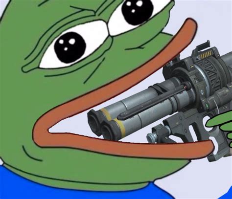 Pepe gun in mouth | Pepe the Frog | Know Your Meme