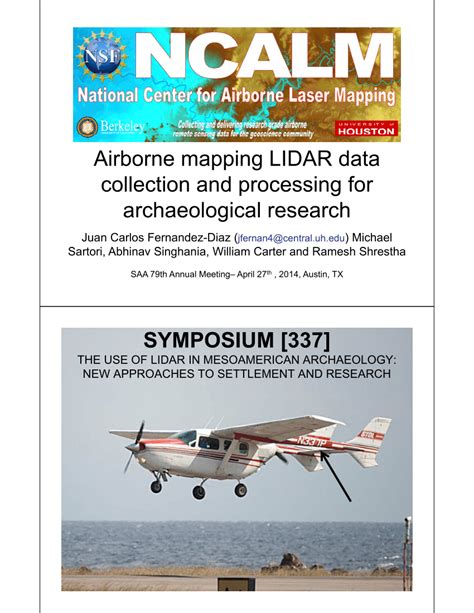 (PDF) Airborne mapping LIDAR data collection and processing for ...