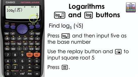 Logarithms. How to find the log of any base on the calculator! (Casio ...