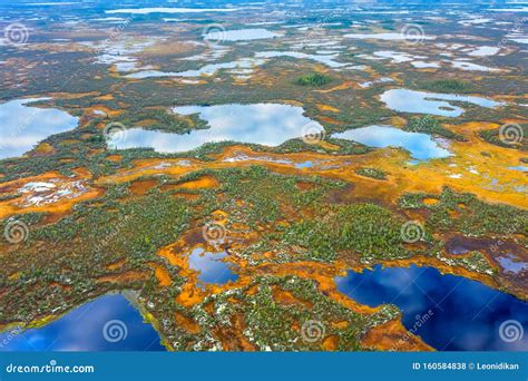 Aerial Photography of Landscape in Western Siberia. Stock Photo - Image ...