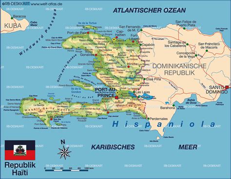 Haiti Mapa Físico