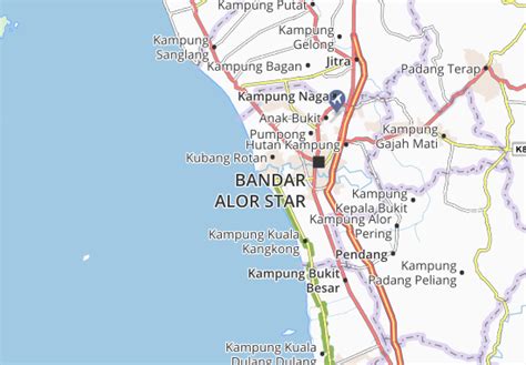 MICHELIN Bandar Kuala Kedah map - ViaMichelin