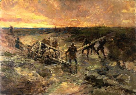 Official Art - Canadian Gunners in the Mud, Passchendaele | Canada and ...