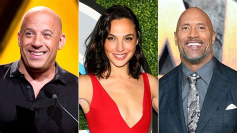 Vin Diesel, Dwayne Johnson and Gal Gadot are Forbes' top-grossing ...