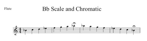 B Flat Chromatic Scale Flute