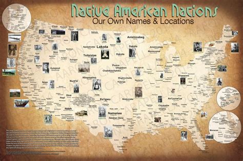 Native American Tribes Canada Map - Map of world