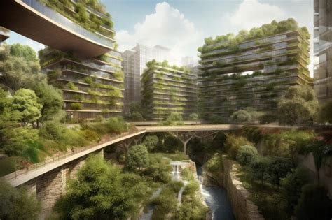 Premium AI Image | Eco city concept Generate Ai