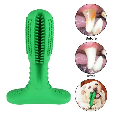 Teeth Cleaning Pets Toothbrush Chew Toy Teddy Small Dog Toothbrush ...