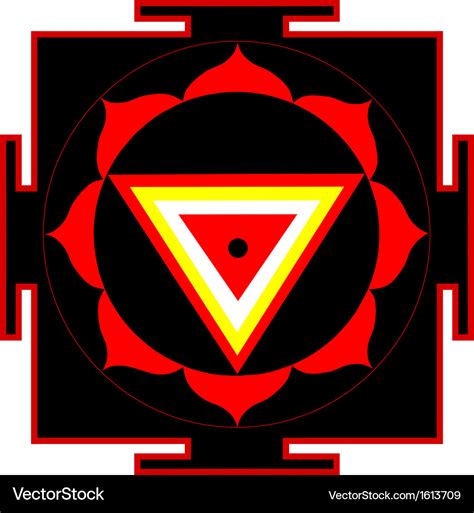 Kali yantra Royalty Free Vector Image - VectorStock