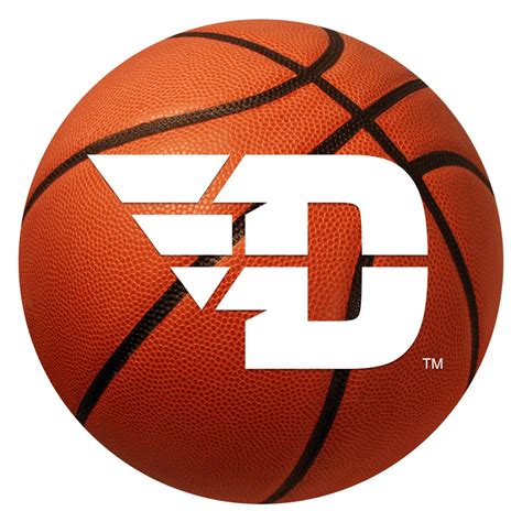 FanMats® 264 - "Basketball" NCAA University of Dayton Round Nylon Area ...