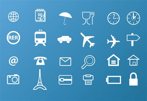 Travel Icons Vector Art & Graphics | freevector.com