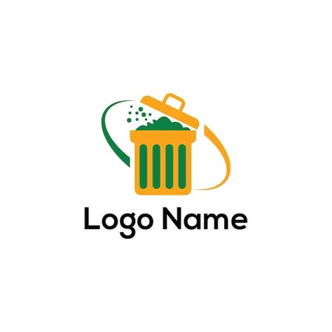 Premium Vector | Dustbin logo design