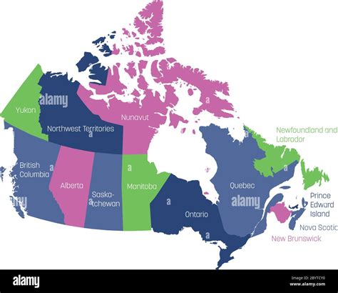 Canada Political Map Colored Map With Regions | Images and Photos finder