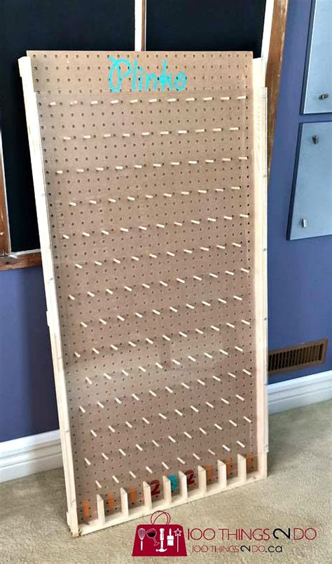 How to Make a Plinko Board | Board games diy, Diy yard games, Diy games