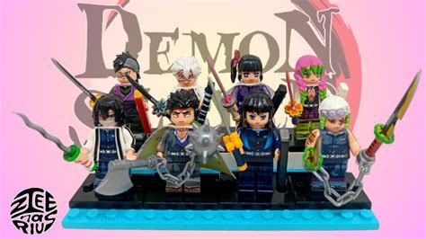 Demon slayer hashira minifigures lego compatible - YouTube