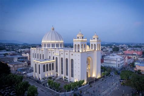 The San Salvador Cathedral. Historical Salvadoran Church.