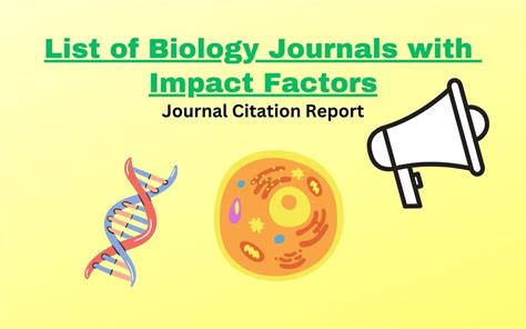 Top Biology Journals with Impact Factor - Research Journals