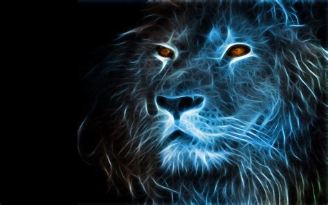 Backgrounds Lightning Fire Lion Wallpaper - eyesfoolthemind