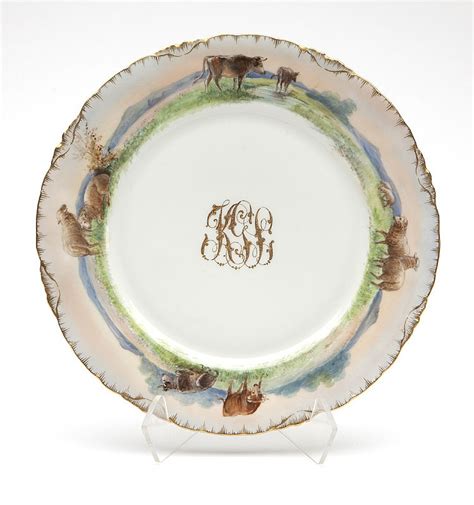 Lot - Twelve Dresden porcelain plates