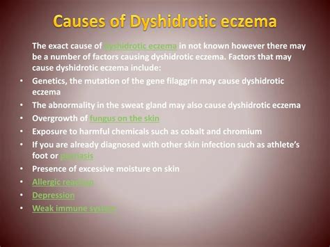 PPT - Dyshidrotic Eczema: Symptoms, Causes, Diagnosis and Treatment ...