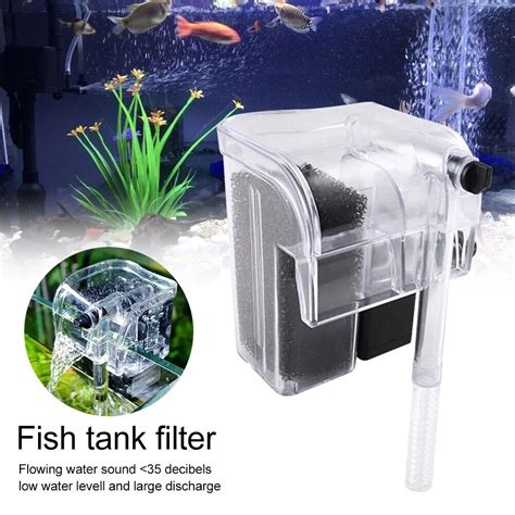 Aquarium Waterfall Filter Pump Fish Tank Hang External Oxygen Pump ...