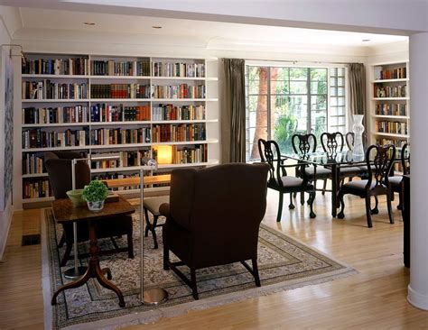 25 Dining Rooms and Library Combinations, Ideas, Inspirations