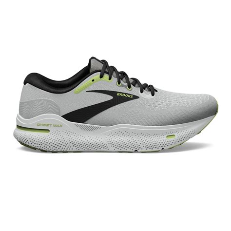 Brooks Men's Ghost Max Grey/Black/Sharp Green