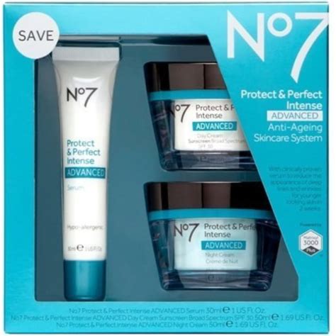 Boots No7 Protect & Perfect Intense Advanced 3 Piece Skincare System ...