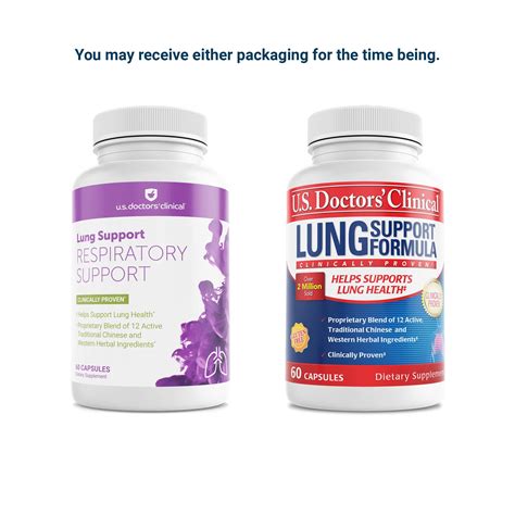 U.S. Doctors' Clinical Lung Support Supplement for Lung and Respiratory ...