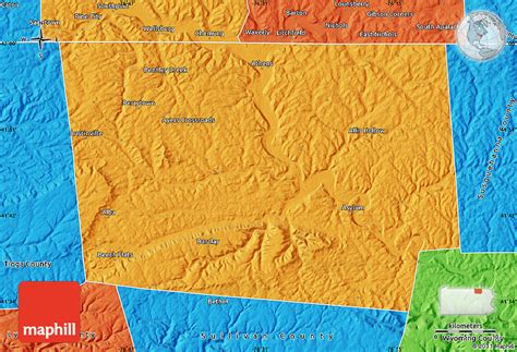 Political Map of Bradford County